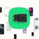 Greencell PowerSource Duo30 Czarna Ładowarka sieciowa 30W USB-C USB-A Power Delivery QC3.0- 1x USB-C, 1x USB-A 3