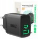 Greencell PowerSource Duo30 Czarna Ładowarka sieciowa 30W USB-C USB-A Power Delivery QC3.0- 1x USB-C, 1x USB-A 6