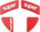 Pulsar Superglide Glass Skates Razer Viper Ultimate Raudona Pakaitiniai Pelė feet 2