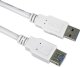 PremiumCord Prodlužovací kabel USB 3.0 Super-speed 5Gbps A-A, MF, 9pin, 3m, bílá 1