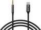 Kabel USB Blow 66-168# Przyłącze usb-c - jack 3,5 1,0m plecionka białe 1