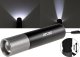 Handheld flashlight 3W, rechargeable USB-C, black, ARCAS 1