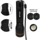 Handheld flashlight, 20W, rechargeable USB-C, black, ARCAS 1
