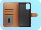 Etui z Klapką Do Samsung Galaxy A13 5G / A04s (Jeans, Skórzane)   Szkło 9H 6