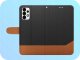 Etui z Klapką Do Samsung Galaxy A13 5G / A04s (Jeans, Skórzane)   Szkło 9H 7