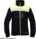 ORPO - POLAR RIVAL wzmocnienia z materiału OXFORD 3 kieszenie zapinany na zamek polar 100%  320 g/m2 pasy odblaskowe - Czarny-Żółty(cy) S 1