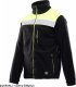ORPO - POLAR RIVAL wzmocnienia z materiału OXFORD 3 kieszenie zapinany na zamek polar 100%  320 g/m2 pasy odblaskowe - Czarny-Żółty(cy) 3XL. 3