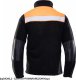 ORPO - POLAR RIVAL wzmocnienia z materiału OXFORD 3 kieszenie zapinany na zamek polar 100%  320 g/m2 pasy odblaskowe - CZARNO-POMARAŃCZOWY(cp) XL 3