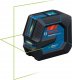 BOSCH.CROSS LASER GLL 20-22 G GREEN USB-C 1x BA 3.7V 3.0Ah XL + HOLDER LB 10 CASE 2