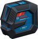 BOSCH.CROSS LASER GLL 20-22 G GREEN USB-C 1x BA 3.7V 3.0Ah XL + HOLDER LB 10 CASE 3