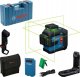 BOSCH.PLANE LASER GLL 80-33 G GREEN USB-C 1x BA 3.7 V 3.0 Ah XL + HANDLE LB 10 + CLAMP DK 20 CASE 1