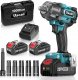 Akumulatorowy klucz udarowy Uaoaii 1/2"1000 Nm 4000mAh wiertarka 2400 obr/m 1