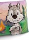 NICI 49954 Poduszka przytulanka wilk Winny i wiewiórka Jojo 43x25cm GREEN 1