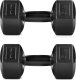 Spokey ‎‎Hantle Monster II winylowe 2 x 5 kg czarne 1