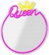 Forever Neon MIRROR LED QUEEN warm white pink FMNE04 Light 8
