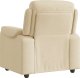 vidaXL Fotel rozkładany, kremowy, obity tkaniną 5