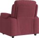 vidaXL Fotel rozkładany, winna czerwień, obity tkaniną 5