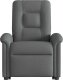 vidaXL Podnoszony fotel rozkładany, ciemnoszary, obity tkaniną 4