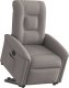 vidaXL Podnoszony fotel rozkładany, elektryczny, kolor taupe, tkanina 2