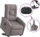 vidaXL Podnoszony fotel rozkładany, elektryczny, kolor taupe, tkanina 9