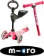 Micro Trójkołowa hulajnoga/jeździk Mini 3w1 Deluxe Pink 13