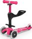 Micro Hulajnoga Mini 3w1 Deluxe Plus LED pink 4
