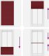 vidaXL Roleta plisowana Bordowy Czerwony 110x200 cm Szerokość tkaniny 5