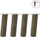 vidaXL Nogi do stolika kawowego, 4 szt., 30 cm, stal 1