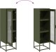 vidaXL Szafka, oliwkowa, 36x39x123 cm, stal walcowana na zimno 10