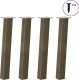 vidaXL Nogi do stolika kawowego, 4 szt., stal, 72 cm, stal 1