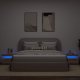 vidaXL Szafka nocna z oświetleniem LED, dąb artisan, 60x35x40 cm 3