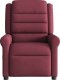 vidaXL Fotel rozkładany, winna czerwień, obity tkaniną 3