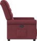 vidaXL Fotel rozkładany, winna czerwień, obity tkaniną 4