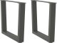 vidaXL Nogi stołu jadalnego w kształcie litery V 2 szt. Antracyt Stal 1