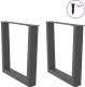 vidaXL Nogi stołu jadalnego w kształcie litery V 2 szt. Antracyt Stal 3