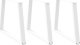 vidaXL Nogi do stołu jadalnego w kształcie litery V 3 szt. Białe Stal 1