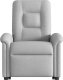 vidaXL Podnoszony fotel masujący, rozkładany, szary, tkanina 5