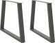 vidaXL Nogi stołu jadalnego w kształcie litery V 2 szt. Antracyt Stal 1