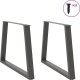 vidaXL Nogi stołu jadalnego w kształcie litery V 2 szt. Antracyt Stal 3