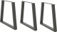 vidaXL Nogi stołu jadalnego w kształcie litery V 3 szt. Antracyt Stal 1
