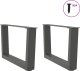 vidaXL Nogi stołu jadalnego w kształcie litery V 2 szt. Antracyt Stal 3