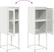 vidaXL Komoda Biała 36x39x107 cm Stal walcowana na zimno 9