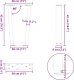 Nogi stołu jadalnego w kształcie litery V 2 szt. Antracyt Stal 10