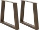 Nogi do stołu jadalnego w kształcie litery V 2 szt. Stal 1