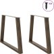 Nogi do stołu jadalnego w kształcie litery V 2 szt. Stal 3
