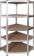 Regał metalowy rogowy magazynowy Zeus 180x90x40 cm 5 półek nośność 875 kg 1