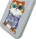 Nimmy iPhone 15 6.1" case gray/gray Glasses Cool Cat 10