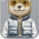 Nimmy iPhone 15 6.1" case gray/grey Cool&Cute 2.0 Bear 11