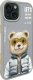 Nimmy iPhone 15 6.1" case gray/grey Cool&Cute 2.0 Bear 2