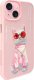 Nimmy iPhone 15 6.1" case pink/pink Glasses Cool Cat 2